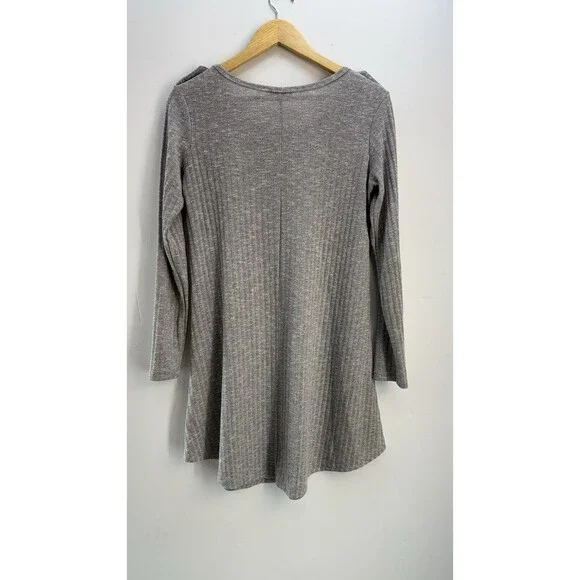 Simply Noelle women Tunic long Sleeve Gray color Small - Picture 3 of 10